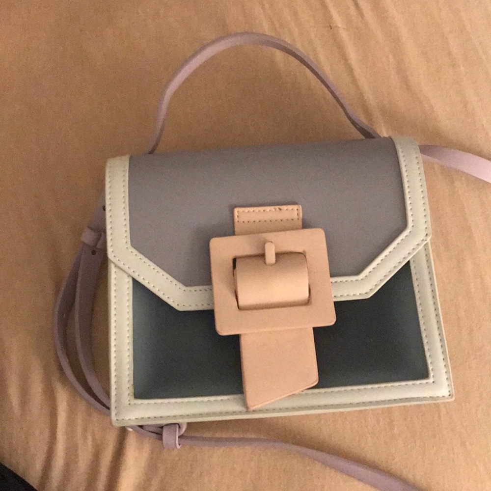 Nwt Charles Keith see- through effect buckled bag